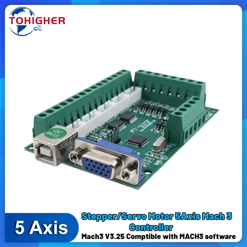 5 Axis Cnc Breakout Board Interface Mach3 - Carte d'interface 5 axes Mach3, carte