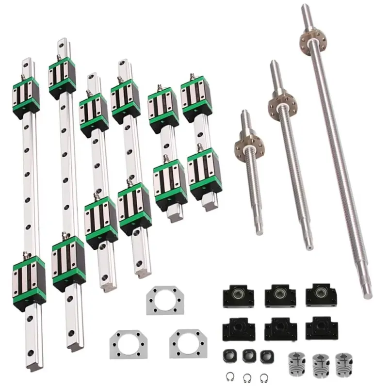 Hgr20 Linear Guide Rail Ballscrew Set - 6 ensembles de rails de guidage