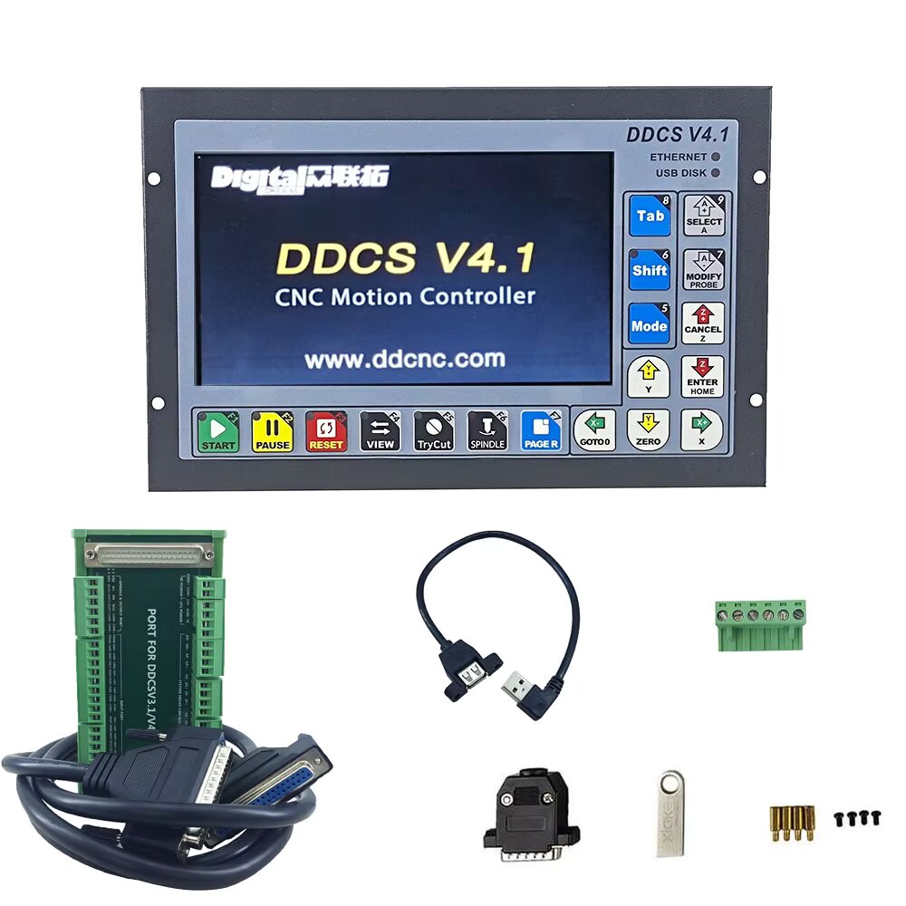 Ddcs V4.1 4 Axis Cnc Offline Controller - Contrôleur de mouvement autonome DDCS V4.1,