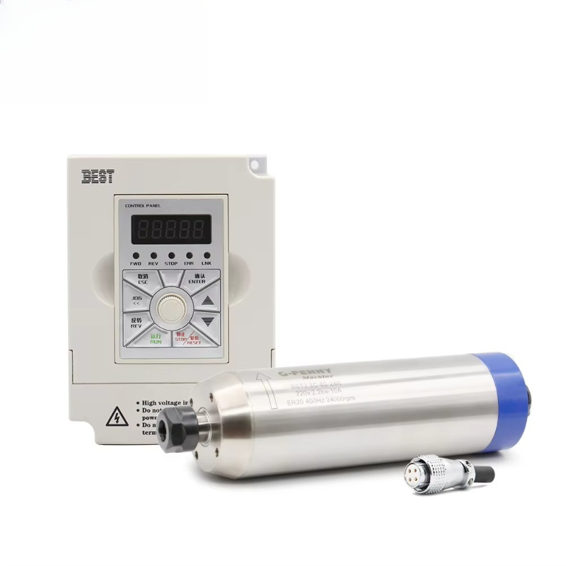 2.2Kw Water Cooled Spindle Kit Vfd - Kit de moteur de broche refroidi