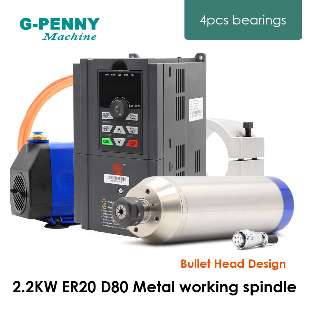 Kit moteur de broche métalliqu - 2.2Kw Water Cooled Spindle Kit Vfd avis et prix